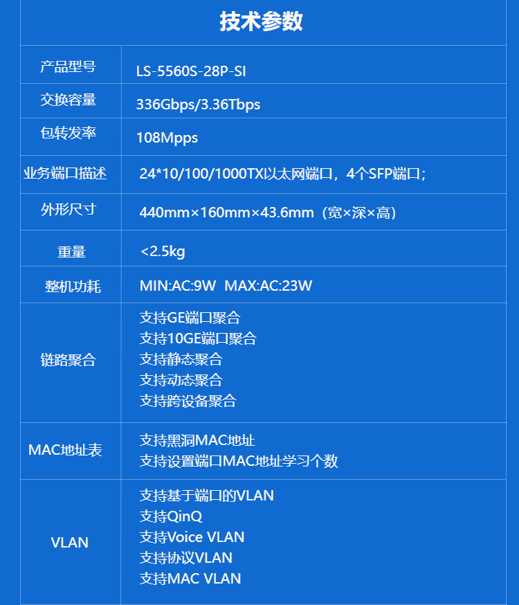 華三 28口全千兆智能型網(wǎng)管交換機