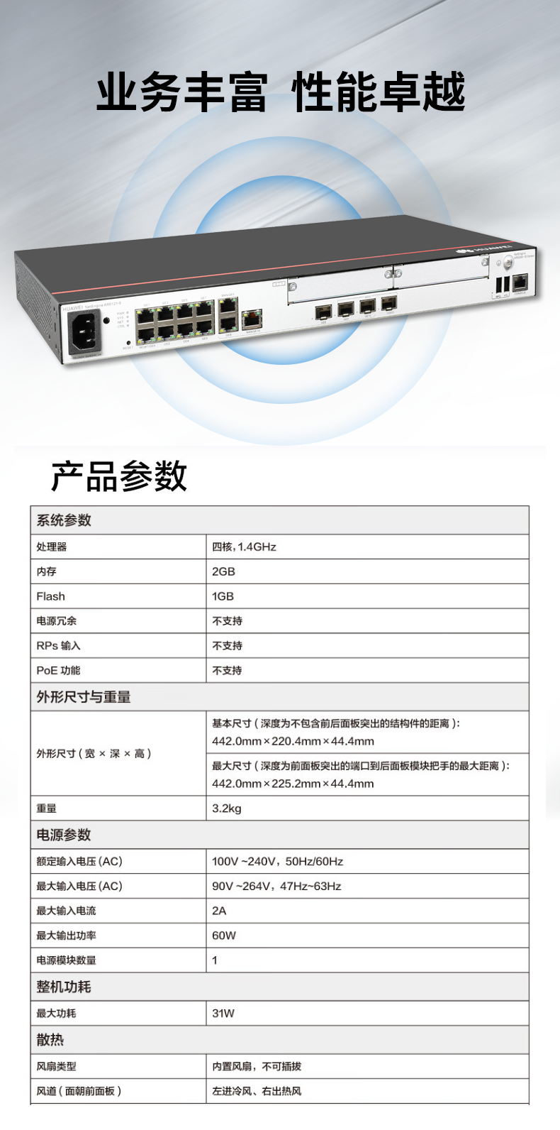 華為 AR6140E-S 企業(yè)級(jí)路由器