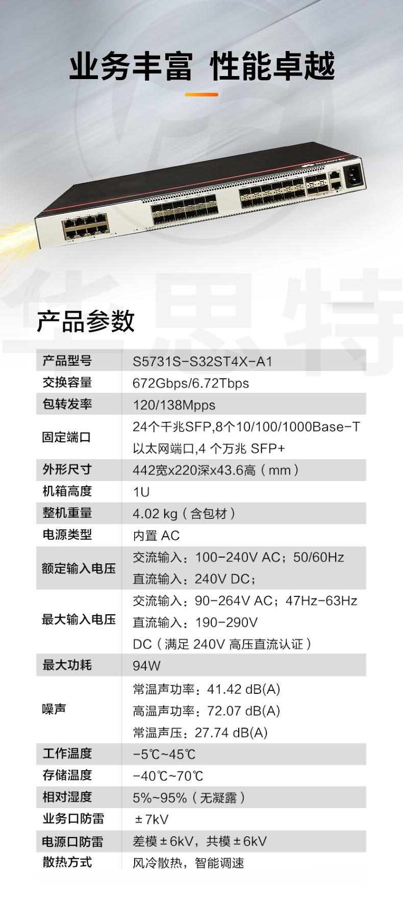 華為網(wǎng)管交換機(jī) S5731S-S32ST4X-A1